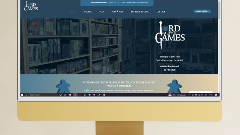 Web design : Lord of the Games